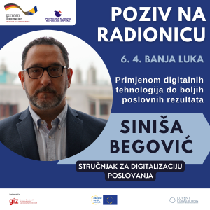 Poziv na radionicu Banja Luka - Sinisa