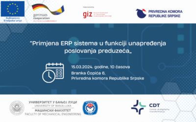Poziv na edukaciju „Primjena ERP sistema u funkciji unapređenja poslovanja preduzeća“