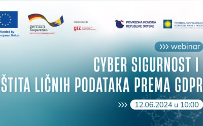 Poziv na webinar „Cyber sigurnost i zaštita ličnih podataka prema GDPR“